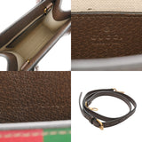 GUCCI グッチ インターロッキングG ミニトート GUCCI TIGER ベージュ/ブラウン 671623 レディース GGスプリームキャンバス レザー トートバッグ ABランク 中古 銀蔵