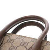 GUCCI グッチ インターロッキングG ミニトート GUCCI TIGER ベージュ/ブラウン 671623 レディース GGスプリームキャンバス レザー トートバッグ ABランク 中古 銀蔵