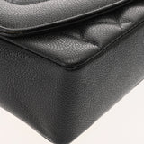 CHANEL シャネル マトラッセ ダイアナ 25cm チェーンショルダー ブラック A01165 レディース キャビアスキン ショルダーバッグ Aランク 中古 銀蔵