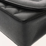 CHANEL シャネル マトラッセ ダイアナ 25cm チェーンショルダー ブラック A01165 レディース キャビアスキン ショルダーバッグ Aランク 中古 銀蔵