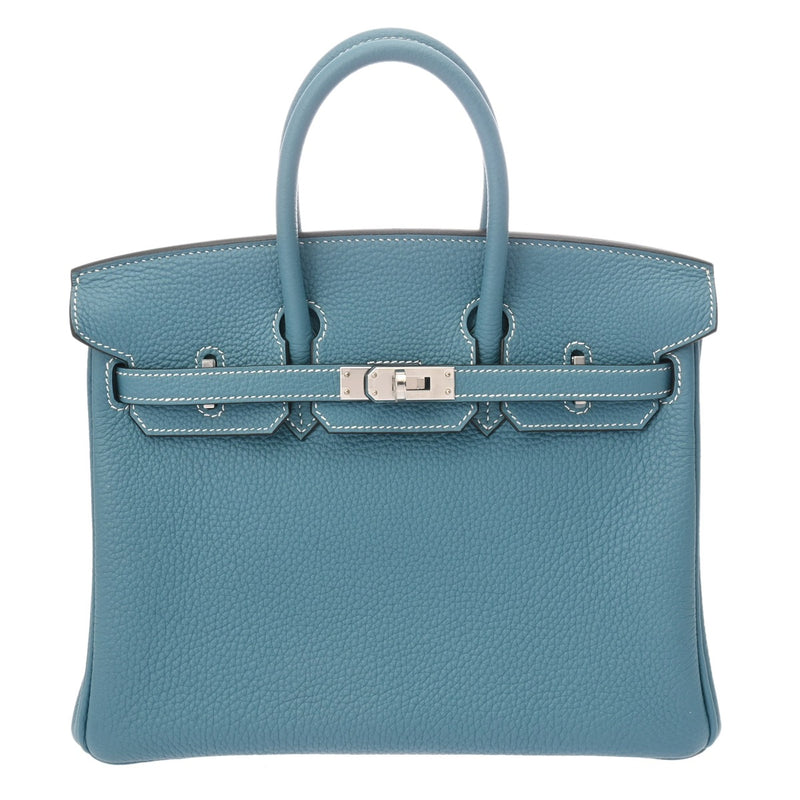 HERMES エルメス バーキン 25 ニューブルージーン W刻印(2024年頃) レディース トゴ ハンドバッグ 新同 中古 銀蔵