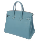 HERMES エルメス バーキン 25 ニューブルージーン W刻印(2024年頃) レディース トゴ ハンドバッグ 新同 中古 銀蔵