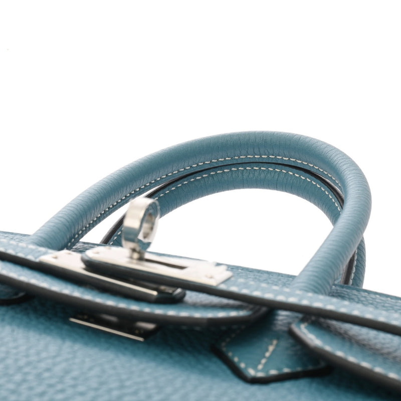 HERMES エルメス バーキン 25 ニューブルージーン W刻印(2024年頃) レディース トゴ ハンドバッグ 新同 中古 銀蔵