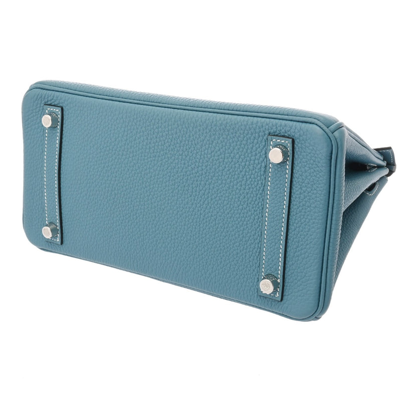 HERMES エルメス バーキン 25 ニューブルージーン W刻印(2024年頃) レディース トゴ ハンドバッグ 新同 中古 銀蔵