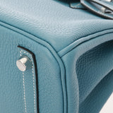 HERMES エルメス バーキン 25 ニューブルージーン W刻印(2024年頃) レディース トゴ ハンドバッグ 新同 中古 銀蔵