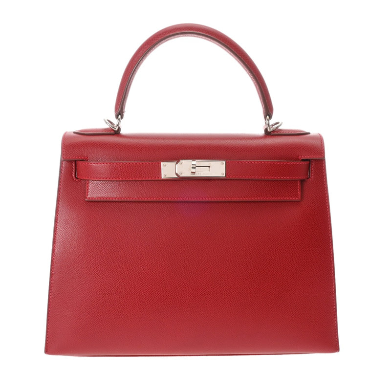 HERMES エルメス ケリー 28 外縫い 2WAY ルージュヴィフ □G刻印(2003年頃) レディース リセ ハンドバッグ Aランク 中古 銀蔵