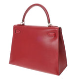 HERMES エルメス ケリー 28 外縫い 2WAY ルージュヴィフ □G刻印(2003年頃) レディース リセ ハンドバッグ Aランク 中古 銀蔵