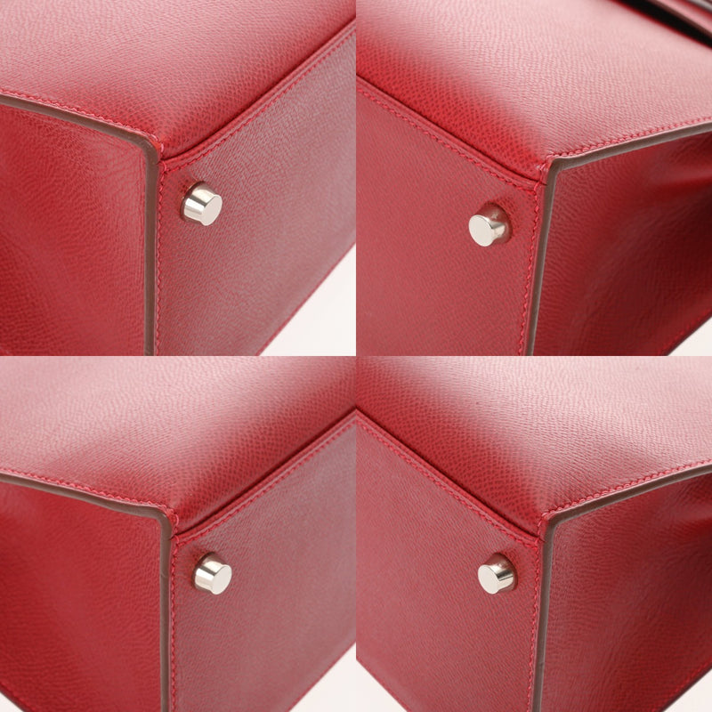 HERMES エルメス ケリー 28 外縫い 2WAY ルージュヴィフ □G刻印(2003年頃) レディース リセ ハンドバッグ Aランク 中古 銀蔵