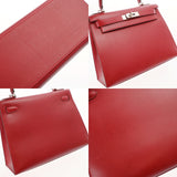 HERMES エルメス ケリー 28 外縫い 2WAY ルージュヴィフ □G刻印(2003年頃) レディース リセ ハンドバッグ Aランク 中古 銀蔵