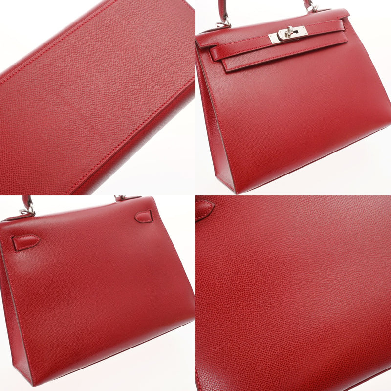 HERMES エルメス ケリー 28 外縫い 2WAY ルージュヴィフ □G刻印(2003年頃) レディース リセ ハンドバッグ Aランク 中古 銀蔵