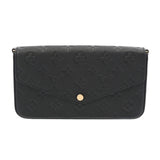 LOUIS VUITTON ルイヴィトン モノグラムアンプラント ポシェットフェリシー ノワール M64064 レディース レザー ショルダーバッグ ABランク 中古 銀蔵