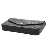 LOUIS VUITTON ルイヴィトン モノグラムアンプラント ポシェットフェリシー ノワール M64064 レディース レザー ショルダーバッグ ABランク 中古 銀蔵