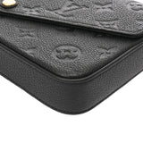 LOUIS VUITTON ルイヴィトン モノグラムアンプラント ポシェットフェリシー ノワール M64064 レディース レザー ショルダーバッグ ABランク 中古 銀蔵
