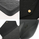 LOUIS VUITTON ルイヴィトン モノグラムアンプラント ポシェットフェリシー ノワール M64064 レディース レザー ショルダーバッグ ABランク 中古 銀蔵