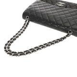 CHANEL シャネル マトラッセ Wフラップ チェーンショルダー 33cm ブラック A58601 レディース キャビアスキン ショルダーバッグ ABランク 中古 銀蔵