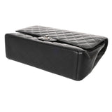 CHANEL シャネル マトラッセ Wフラップ チェーンショルダー 33cm ブラック A58601 レディース キャビアスキン ショルダーバッグ ABランク 中古 銀蔵