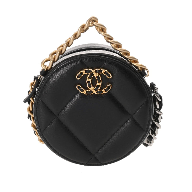 CHANEL シャネル シャネル19 チェーンショルダー 2WAY ブラック AP0945 レディース ラムスキン ショルダーバッグ Aランク 中古 銀蔵