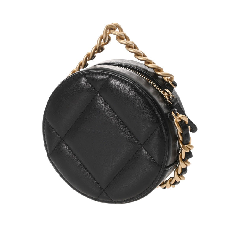 CHANEL シャネル シャネル19 チェーンショルダー 2WAY ブラック AP0945 レディース ラムスキン ショルダーバッグ Aランク 中古 銀蔵