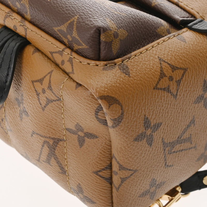 LOUIS VUITTON ルイヴィトン モノグラムリバース パームスプリングス バックパック ミニ ブラウン M42411 レディース モノグラムキャンバス リュック・デイパック Aランク 中古 銀蔵