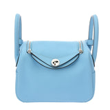 HERMES エルメス リンディ ミニ 2 セレステ W刻印(2024年頃) レディース ヴォースイフト ショルダーバッグ 新同 中古 銀蔵