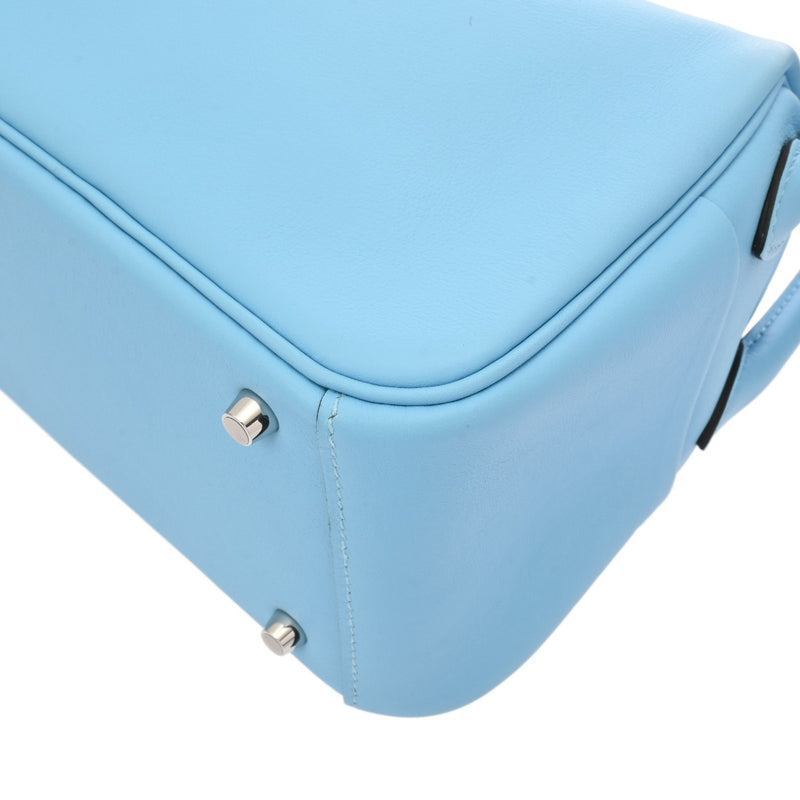 HERMES エルメス リンディ ミニ 2 セレステ W刻印(2024年頃) レディース ヴォースイフト ショルダーバッグ 新同 中古 銀蔵