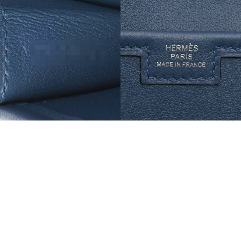 HERMES エルメス ジジェ エラン 29 ブルーアガット A刻印(2017年頃) ユニセックス ヴォースイフト クラッチバッグ Aランク 中古 銀蔵