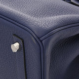 HERMES エルメス 30 ブルーアンクル C刻印(2018年頃) レディース トゴ ハンドバッグ Aランク 中古 銀蔵