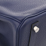 HERMES エルメス 30 ブルーアンクル C刻印(2018年頃) レディース トゴ ハンドバッグ Aランク 中古 銀蔵
