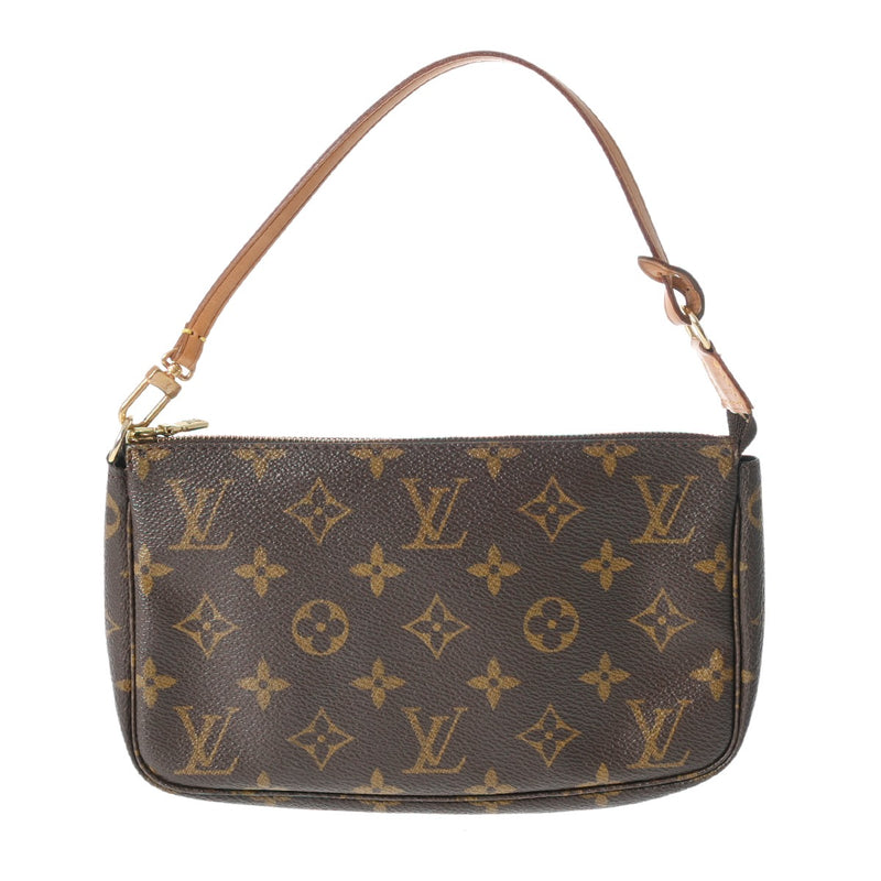 LOUIS VUITTON ルイヴィトン モノグラム ポシェット アクセソワール ブラウン M51980 レディース モノグラムキャンバス アクセサリーポーチ Bランク 中古 銀蔵