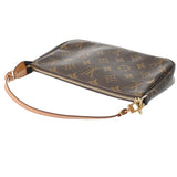 LOUIS VUITTON ルイヴィトン モノグラム ポシェット アクセソワール ブラウン M51980 レディース モノグラムキャンバス アクセサリーポーチ Bランク 中古 銀蔵