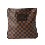LOUIS VUITTON ルイヴィトン ダミエ ポシェットプラットブルックリン ブラウン N41100 レディース ダミエキャンバス ショルダーバッグ Bランク 中古 銀蔵