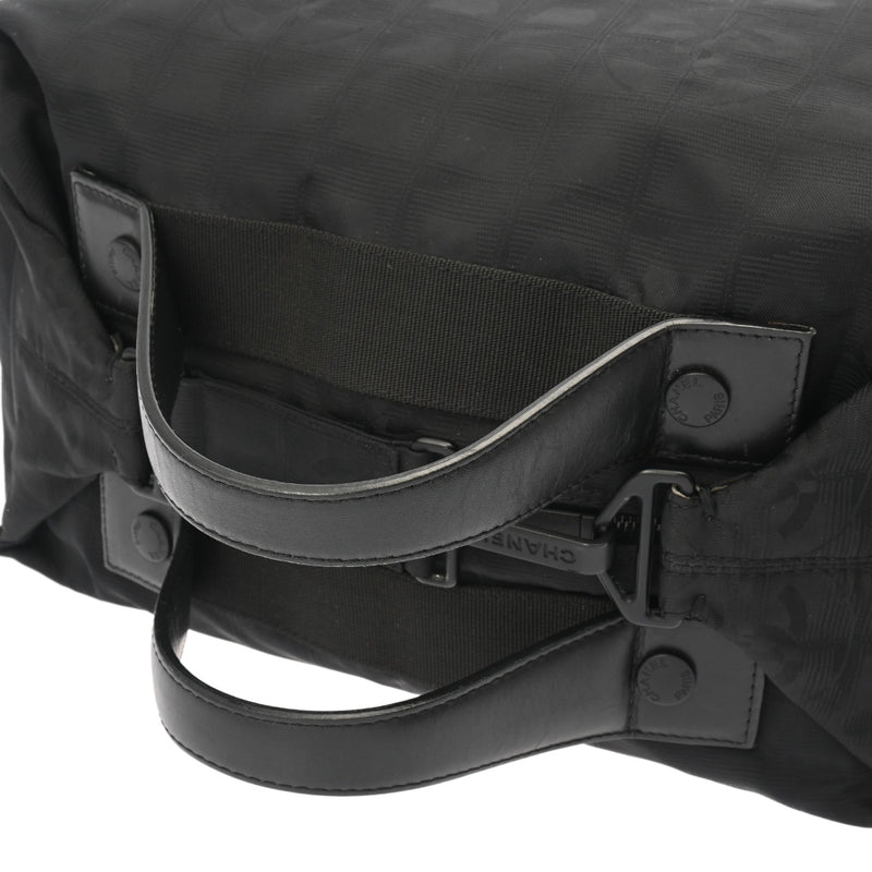 CHANEL シャネル ニュートラベル ボストンバッグ ブラック レディース ナイロン ボストンバッグ ABランク 中古 銀蔵