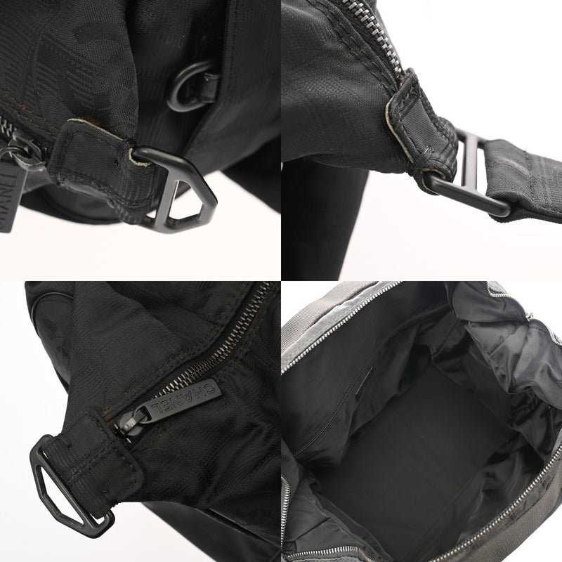 CHANEL シャネル ニュートラベル ボストンバッグ ブラック レディース ナイロン ボストンバッグ ABランク 中古 銀蔵