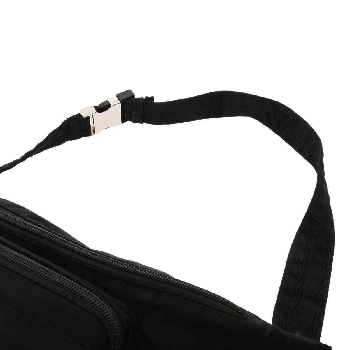 プラダ ウエストバッグ ブラック メンズ ナイロン ボディバッグ