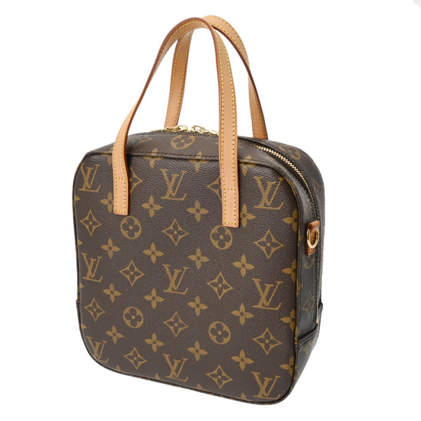 LOUIS VUITTON ルイヴィトン モノグラム スポンティーニ 2WAY ブラウン M47500 レディース モノグラムキャンバス ハンドバッグ Bランク 中古 銀蔵