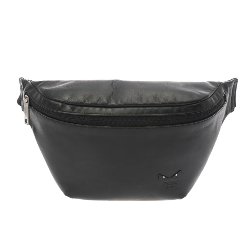 FENDI フェンディ ボディバッグ ブラック 7VA434 メンズ レザー ウエストバッグ ABランク 中古 銀蔵