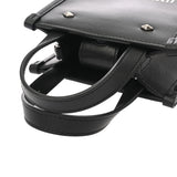 JIMMY CHOO ジミーチュウ トートバッグミニ N/S MININSTOTE ANR 2WAY ブラック レディース カーフ ショルダーバッグ Aランク 中古 銀蔵