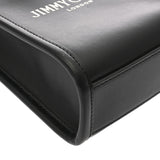 JIMMY CHOO ジミーチュウ トートバッグミニ N/S MININSTOTE ANR 2WAY ブラック レディース カーフ ショルダーバッグ Aランク 中古 銀蔵