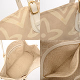 LOUIS VUITTON ルイヴィトン タイシエンヌ GM ベージュ M95675 レディース キャンバス レザー トートバッグ ABランク 中古 銀蔵