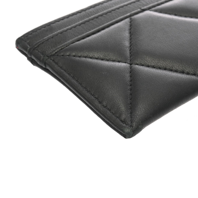 CHANEL シャネル シャネル19 カードケース ブラック レディース ラムスキン カードケース Bランク 中古 銀蔵
