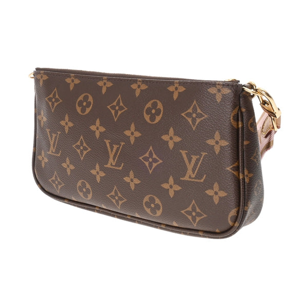 LOUIS VUITTON ルイヴィトン モノグラム ミュルティ ポシェットアクセソワール ローズクレール M44840 レディース モノグラムキャンバス ショルダーバッグ Aランク 中古 銀蔵