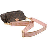 LOUIS VUITTON ルイヴィトン モノグラム ミュルティ ポシェットアクセソワール ローズクレール M44840 レディース モノグラムキャンバス ショルダーバッグ Aランク 中古 銀蔵