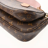 LOUIS VUITTON ルイヴィトン モノグラム ミュルティ ポシェットアクセソワール ローズクレール M44840 レディース モノグラムキャンバス ショルダーバッグ Aランク 中古 銀蔵