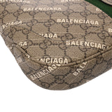 GUCCI グッチ GGスプリーム ジャッキー 1961 バレンシアガコラボ ベージュ 636706 レディース PVC ショルダーバッグ Aランク 中古 銀蔵