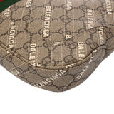 GUCCI グッチ GGスプリーム ジャッキー 1961 バレンシアガコラボ ベージュ 636706 レディース PVC ショルダーバッグ Aランク 中古 銀蔵