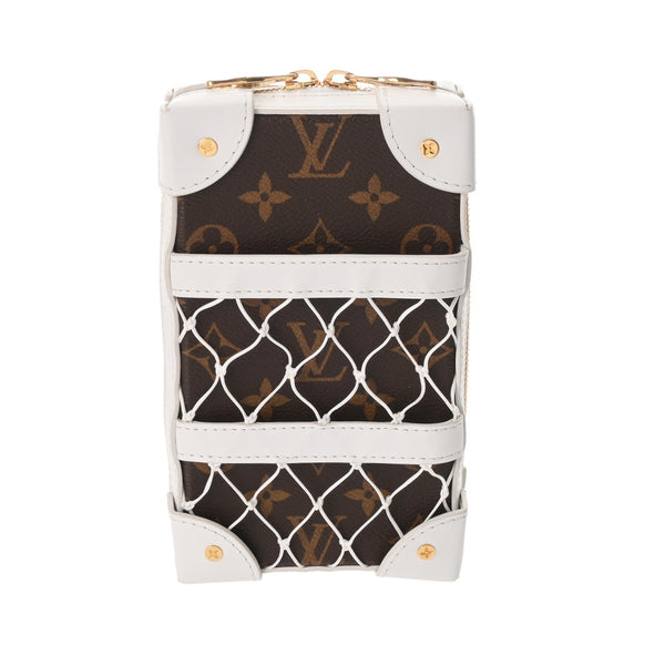 LOUIS VUITTON ルイヴィトン モノグラム ソフトトランク フォーンボックス NBAコラボ ホワイト M80102 メンズ モノグラムキャンバス レザー ショルダーバッグ ABランク 中古 銀蔵