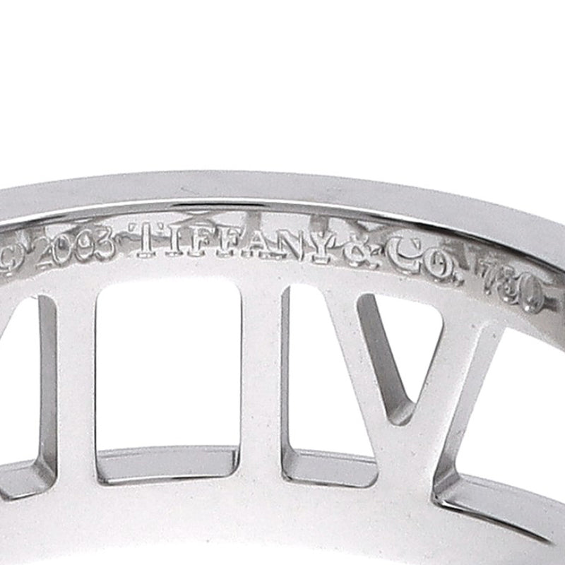 TIFFANY&Co. ティファニー オープンアトラス #9 9号 レディース K18ホワイトゴールド WG リング・指輪 Aランク 中古 銀蔵