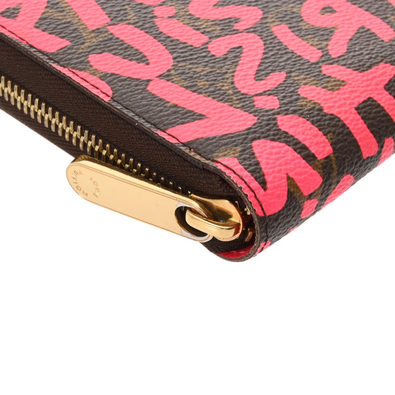 LOUIS VUITTON ルイヴィトン モノグラムグラフィティ ジッピー・ウォレット フューシャ M93710 レディース モノグラムキャンバス 長財布 ABランク 中古 銀蔵