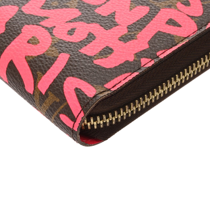 LOUIS VUITTON ルイヴィトン モノグラムグラフィティ ジッピー・ウォレット フューシャ M93710 レディース モノグラムキャンバス 長財布 ABランク 中古 銀蔵
