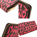 LOUIS VUITTON ルイヴィトン モノグラムグラフィティ ジッピー・ウォレット フューシャ M93710 レディース モノグラムキャンバス 長財布 ABランク 中古 銀蔵